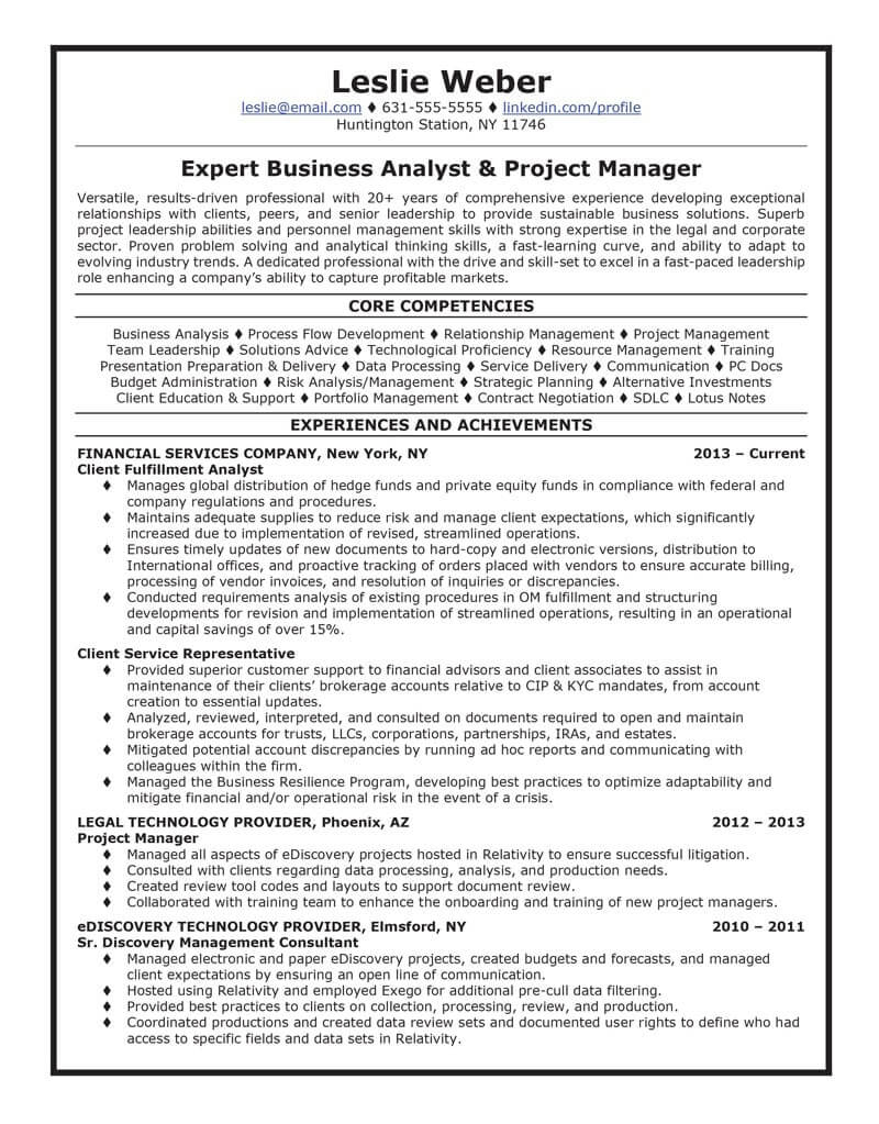 Leslie's resume after Careerminds