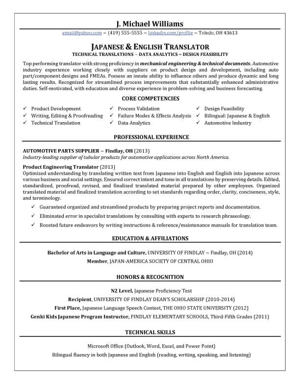 Mike's resume after Careerminds